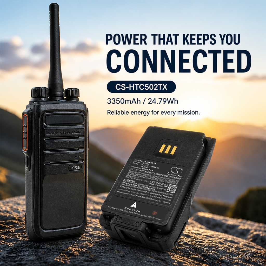 Batteria compatibile con HYT Hytera CS-HTC502TX