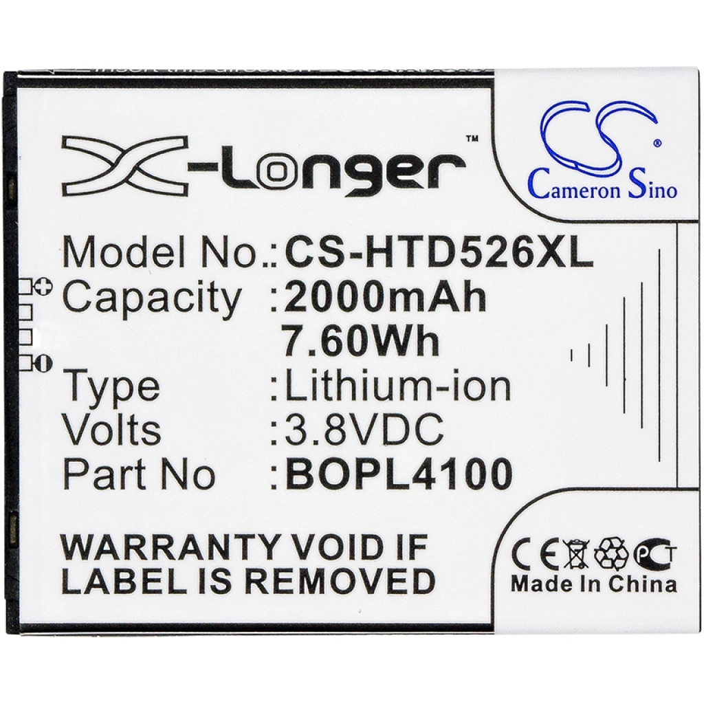 Batterie Batteria del telefono cellulare CS-HTD526XL