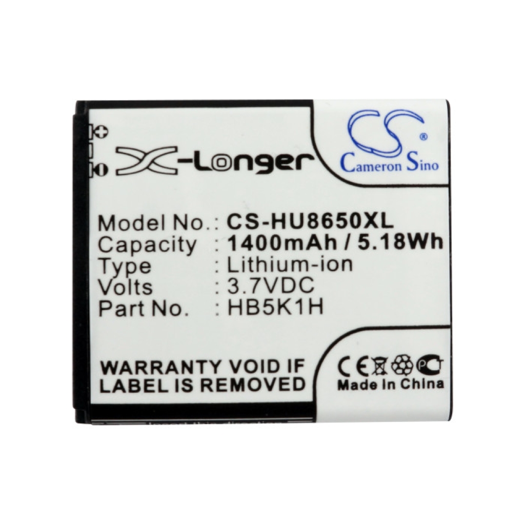 Batteria compatibile con Huawei AT&T MetroPCS T-Mobile MTC Srf CS-HU8650XL