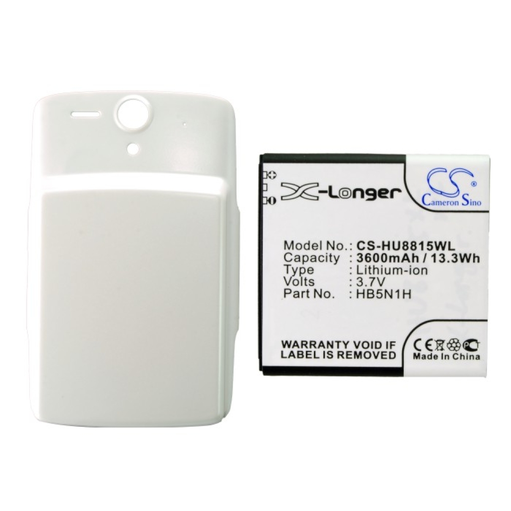 Cameron Sino CS-HU8815WL batteria con cover posteriore bianca: 3600mAh 13,3Wh 3,7V HB5N1H