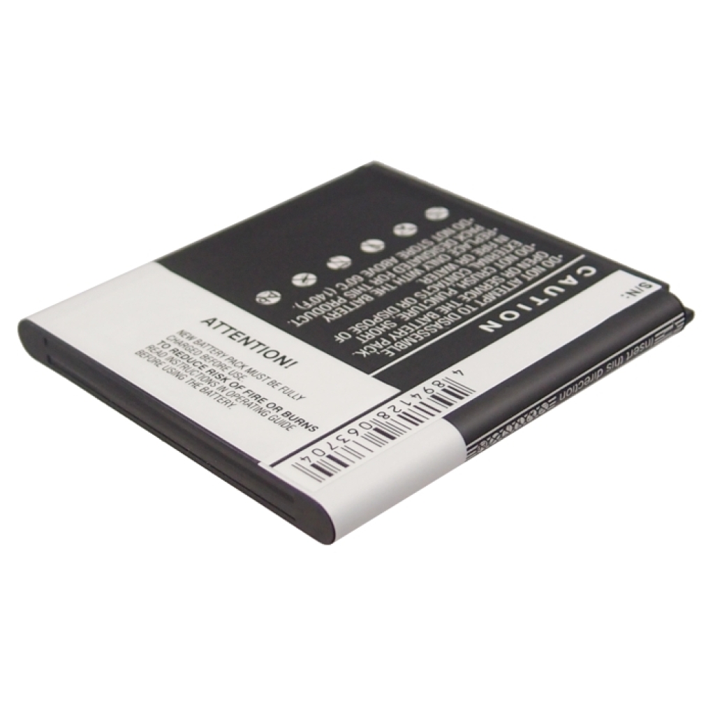 Cameron Sino CS-HU8832XL lato avvertenze scuro con etichetta S/N e codice a barre