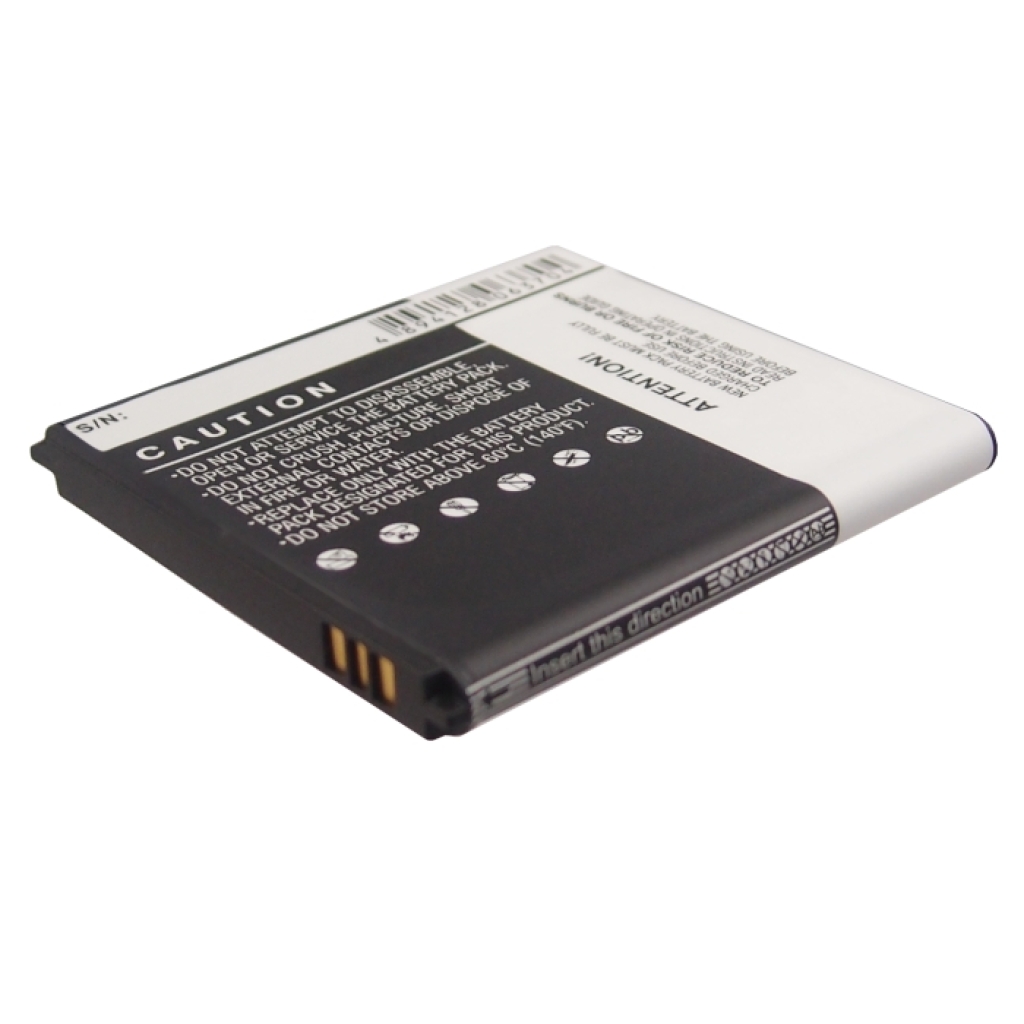 Cameron Sino CS-HU8832XL lato avvertenze con codice a barre in alto e contatti in basso