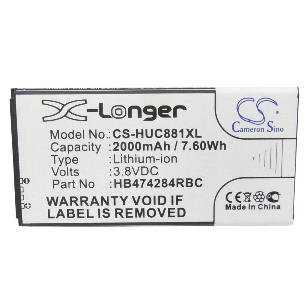 Batterie Batteria del telefono cellulare CS-HUC881XL