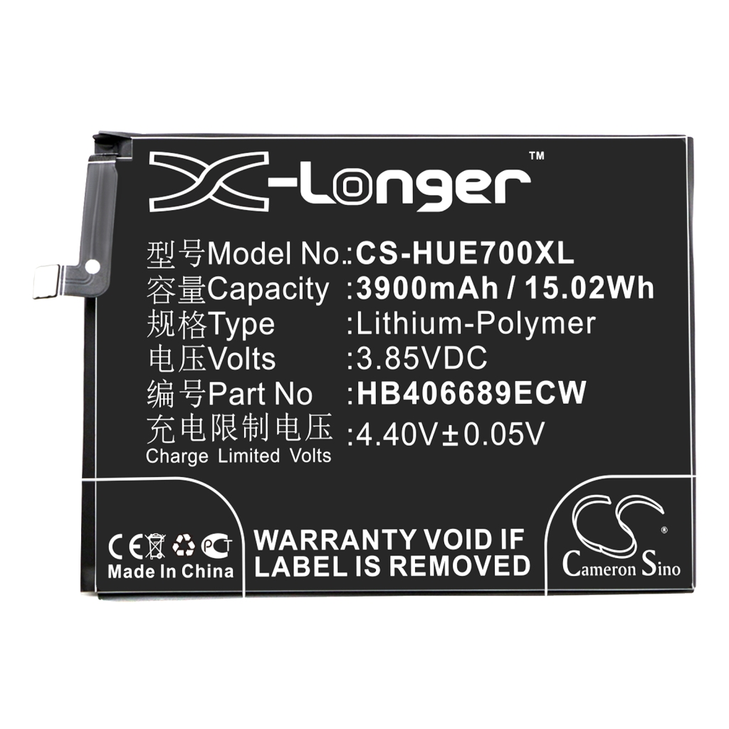 Batterie Batteria del telefono cellulare CS-HUE700XL
