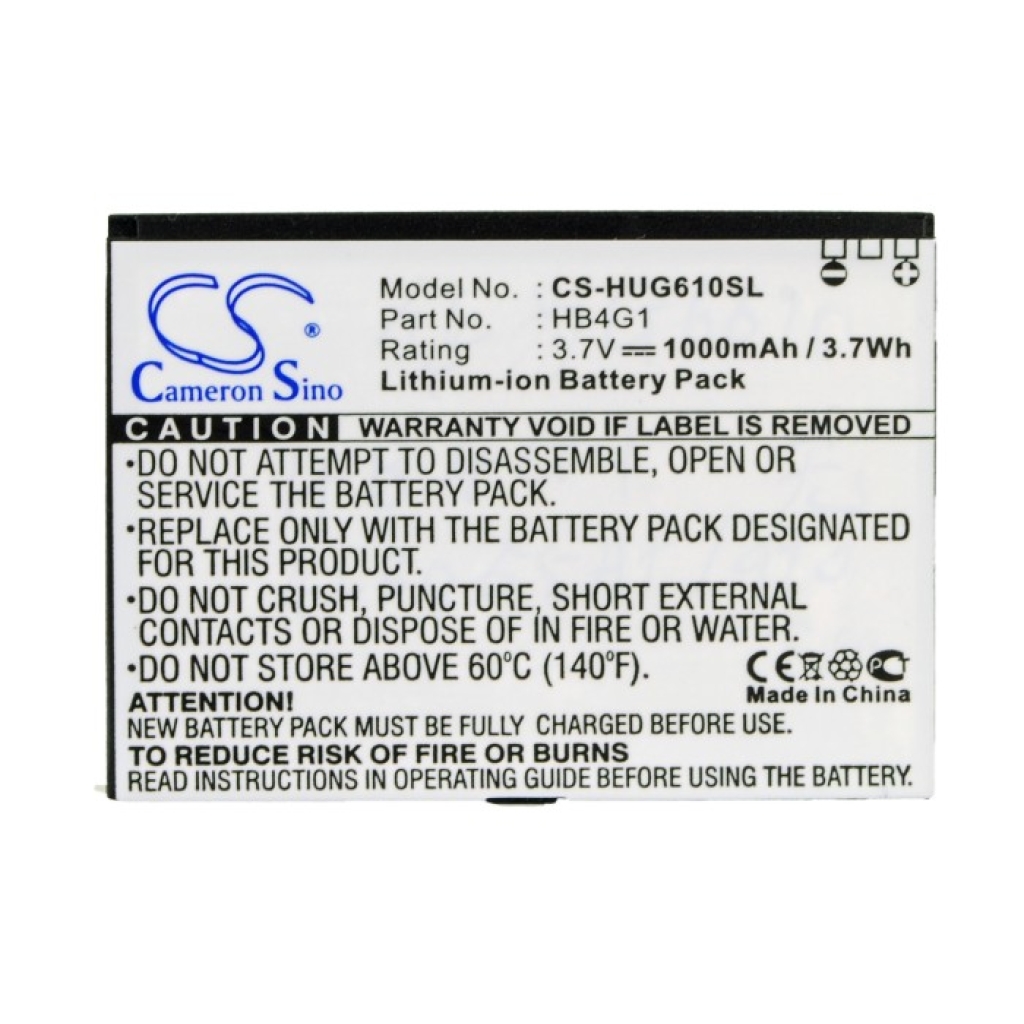 Batterie Batteria del telefono cellulare CS-HUG610SL