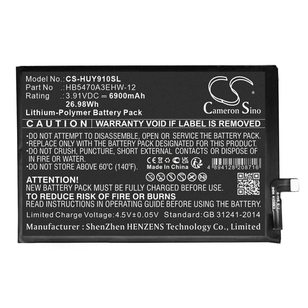 Batterie Batteria del telefono cellulare CS-HUY910SL