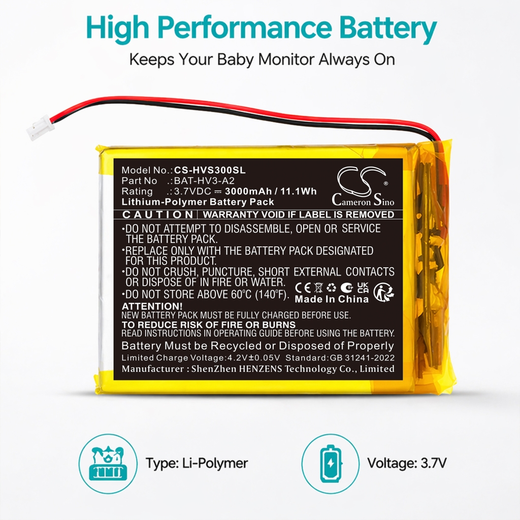 Batteria compatibile con Heimvision CS-HVS300SL