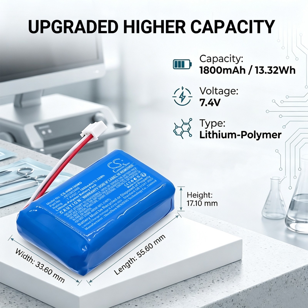 Batteria compatibile con Hawkmed CS-HWK100MD