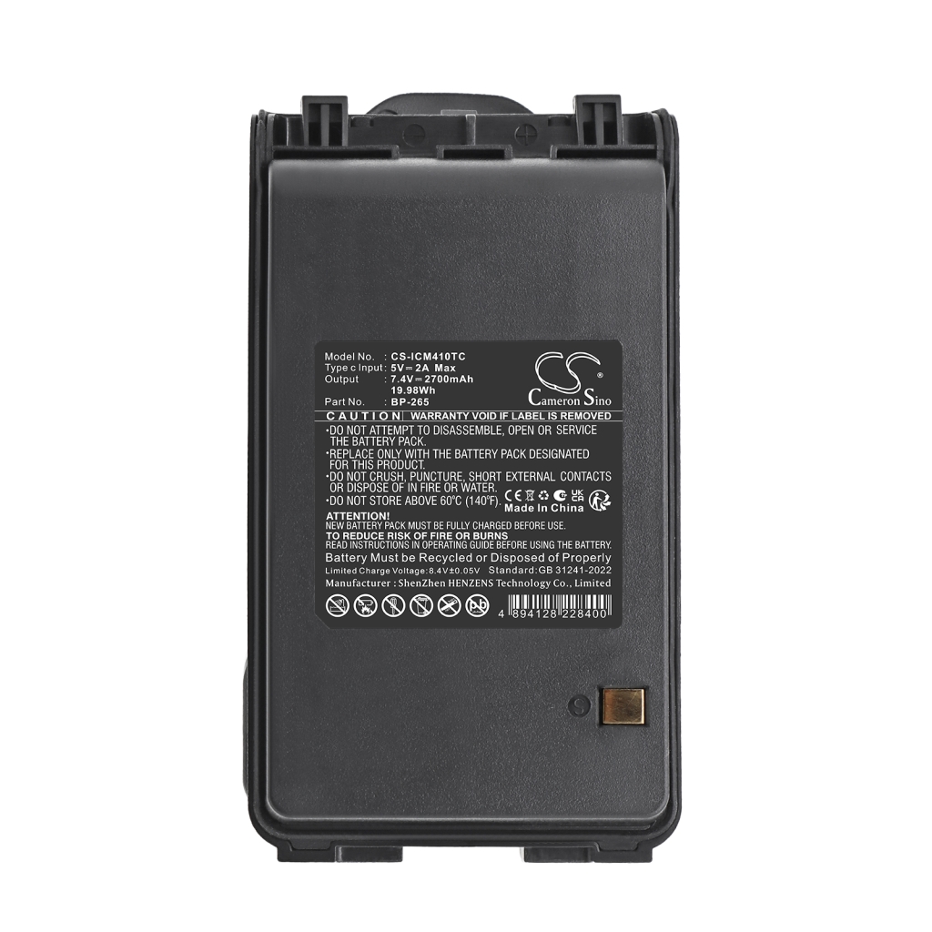 Batteria compatibile con Icom CS-ICM410TC