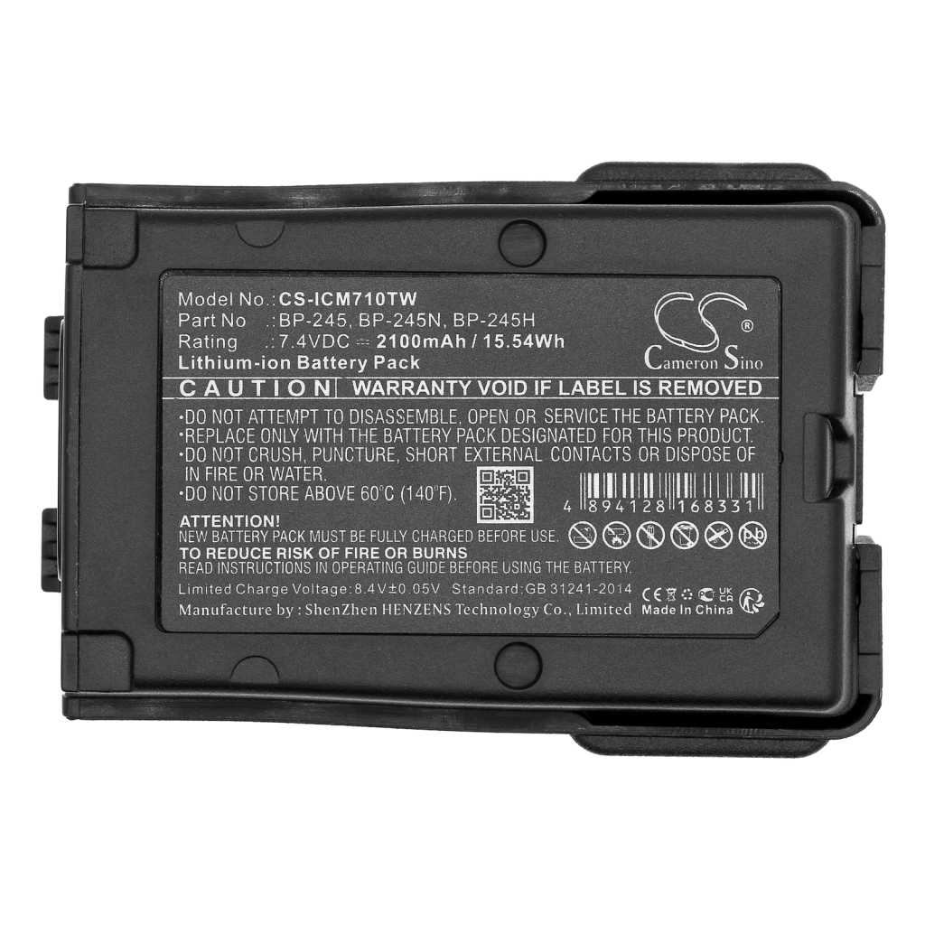 Batteria radio bidirezionale Icom IC-M73 Euro (CS-ICM710TW)
