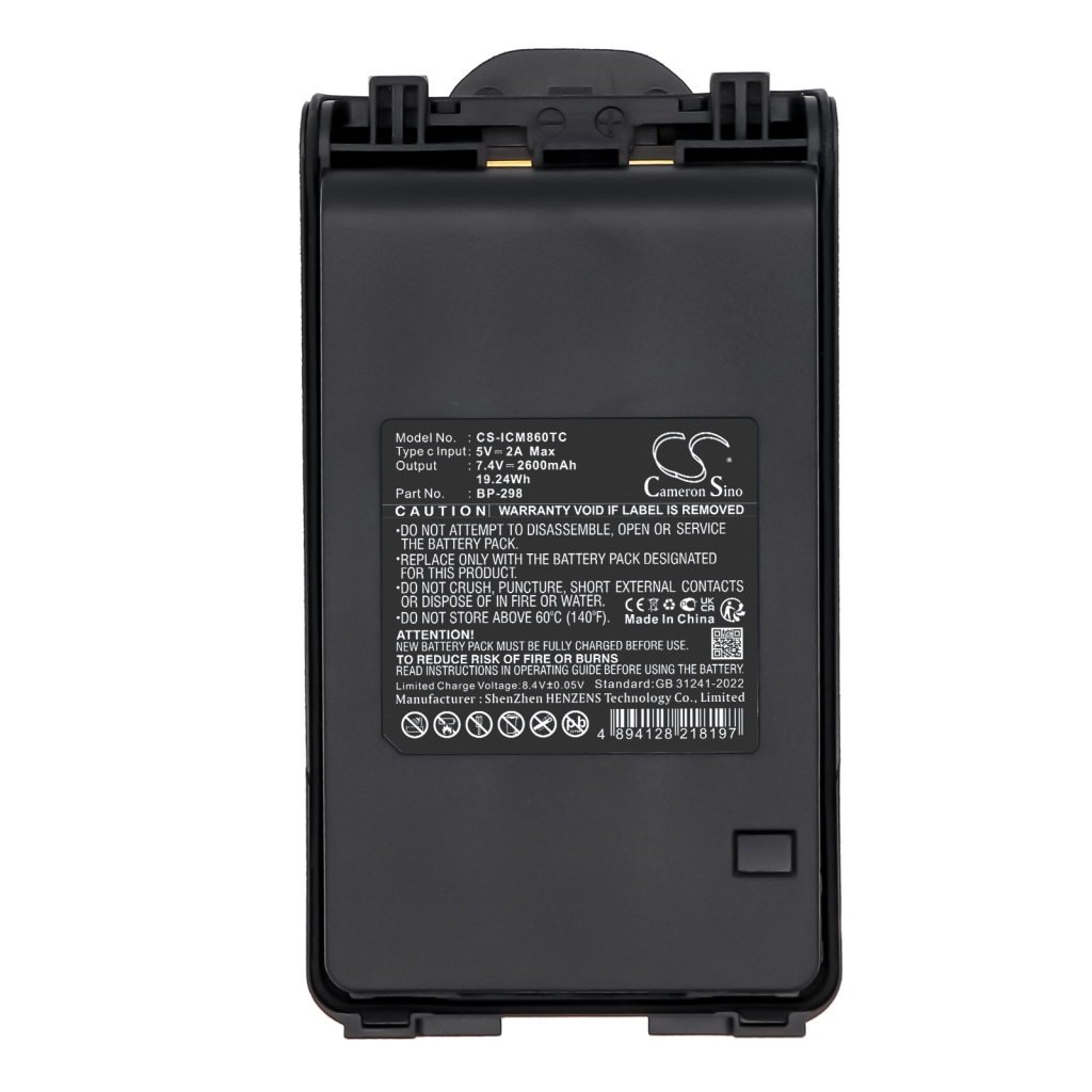 Batterie Sostituisce BP-298