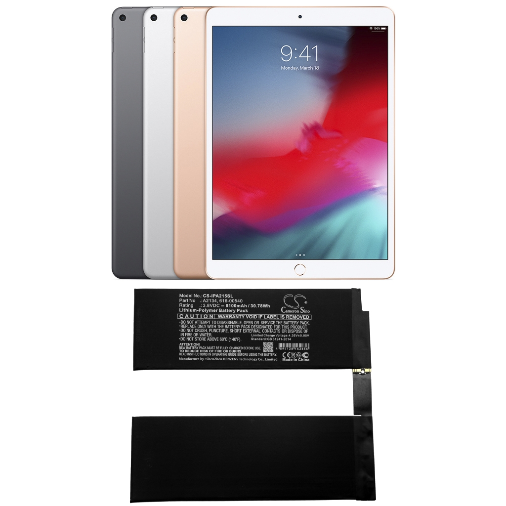 Sostituzione della batteria compatibile per Apple 616-00540,A2134
