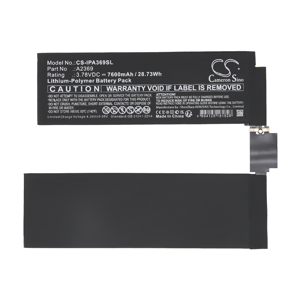 Sostituzione della batteria compatibile per Apple A2369