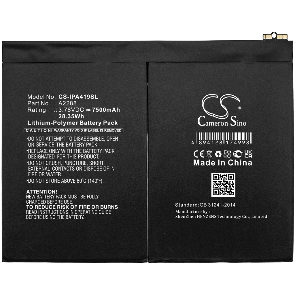 Sostituzione della batteria compatibile per Apple A2288