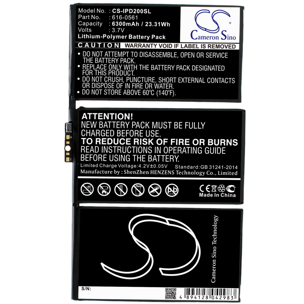 Batteria compressa Apple CS-IPD200SL