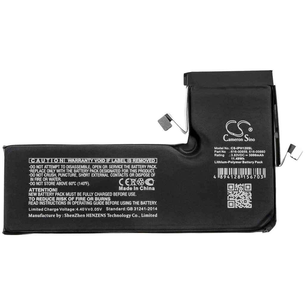 Batterie Batteria del telefono cellulare CS-IPH120SL