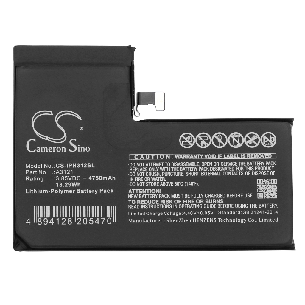 Batterie Batteria del telefono cellulare CS-IPH312SL