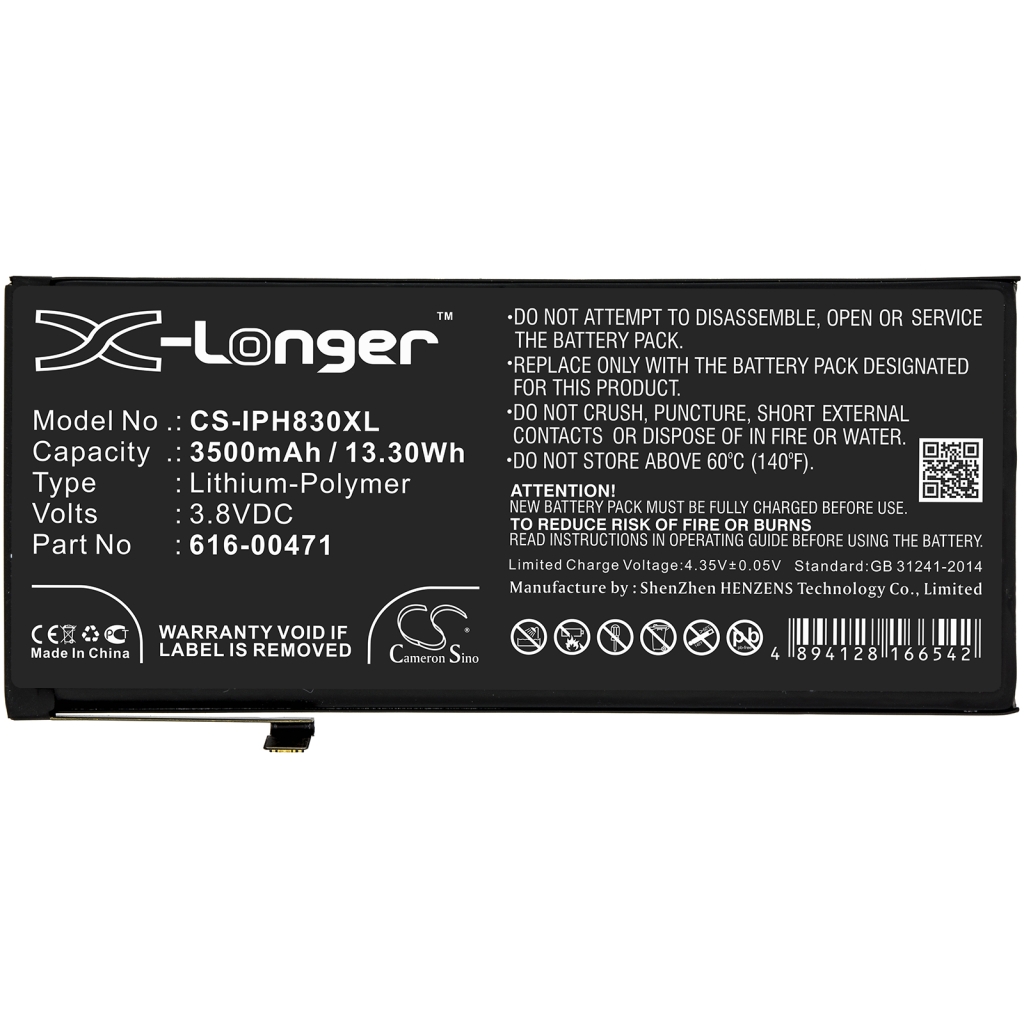 Batterie Sostituisce 616-00468
