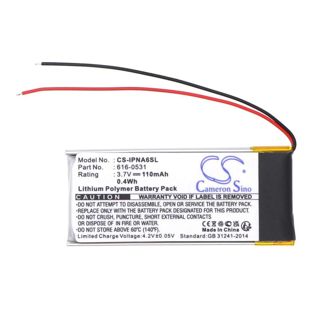 Batterie Batteria MP3, MP4, PMP CS-IPNA6SL
