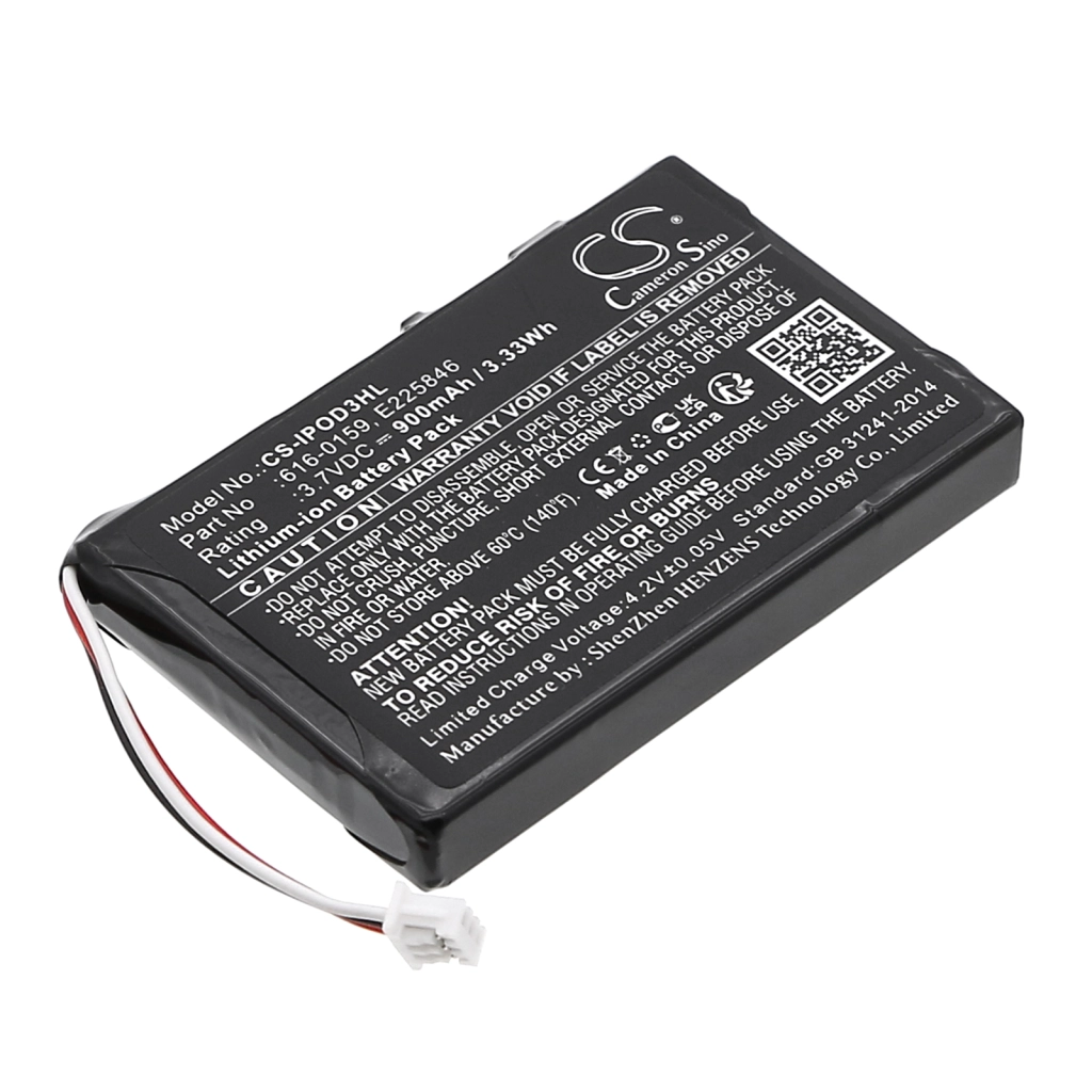 Batterie Batteria MP3, MP4, PMP CS-IPOD3HL