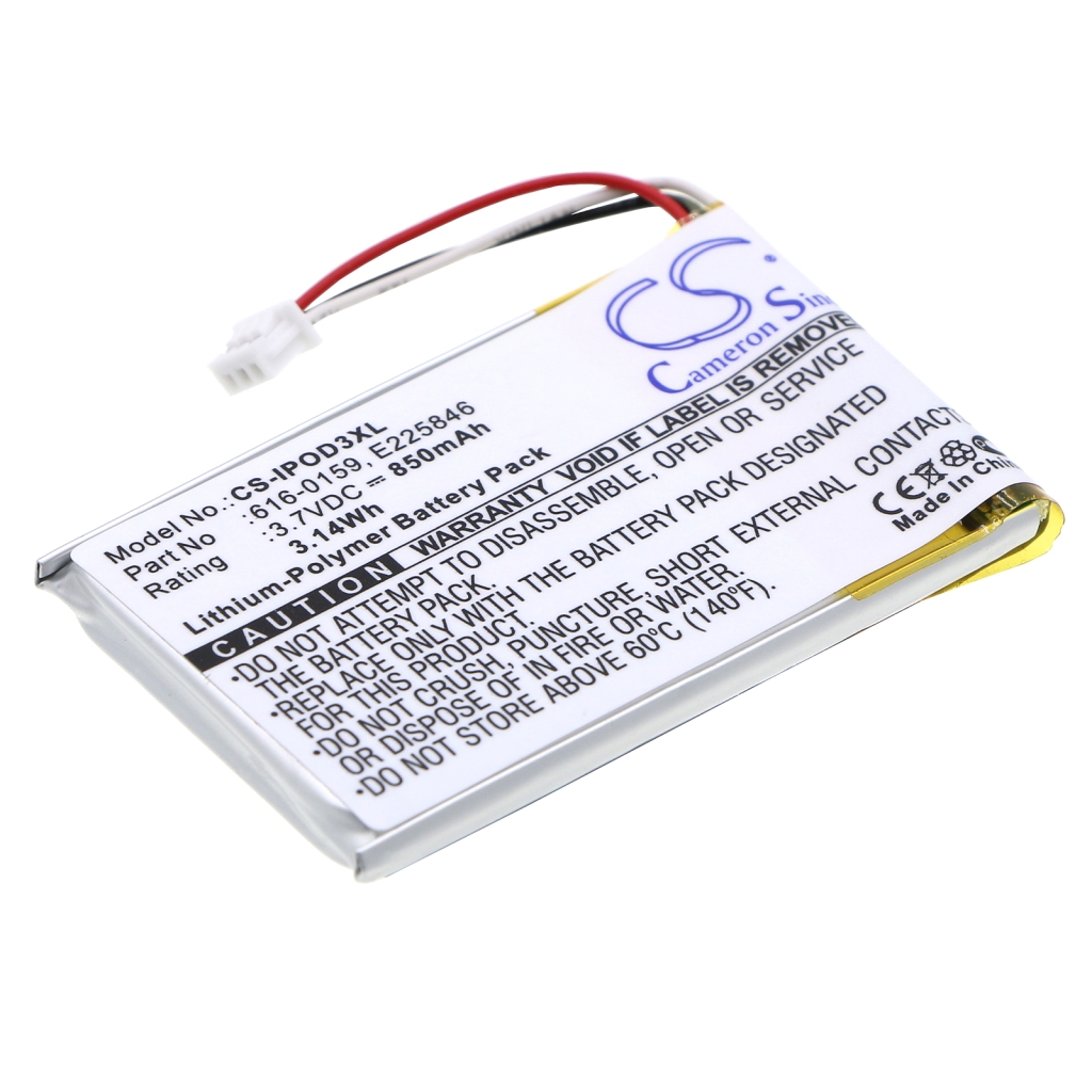 Batterie Batteria MP3, MP4, PMP CS-IPOD3XL
