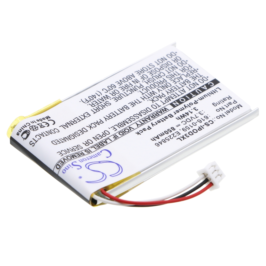 Batterie Batteria MP3, MP4, PMP CS-IPOD3XL