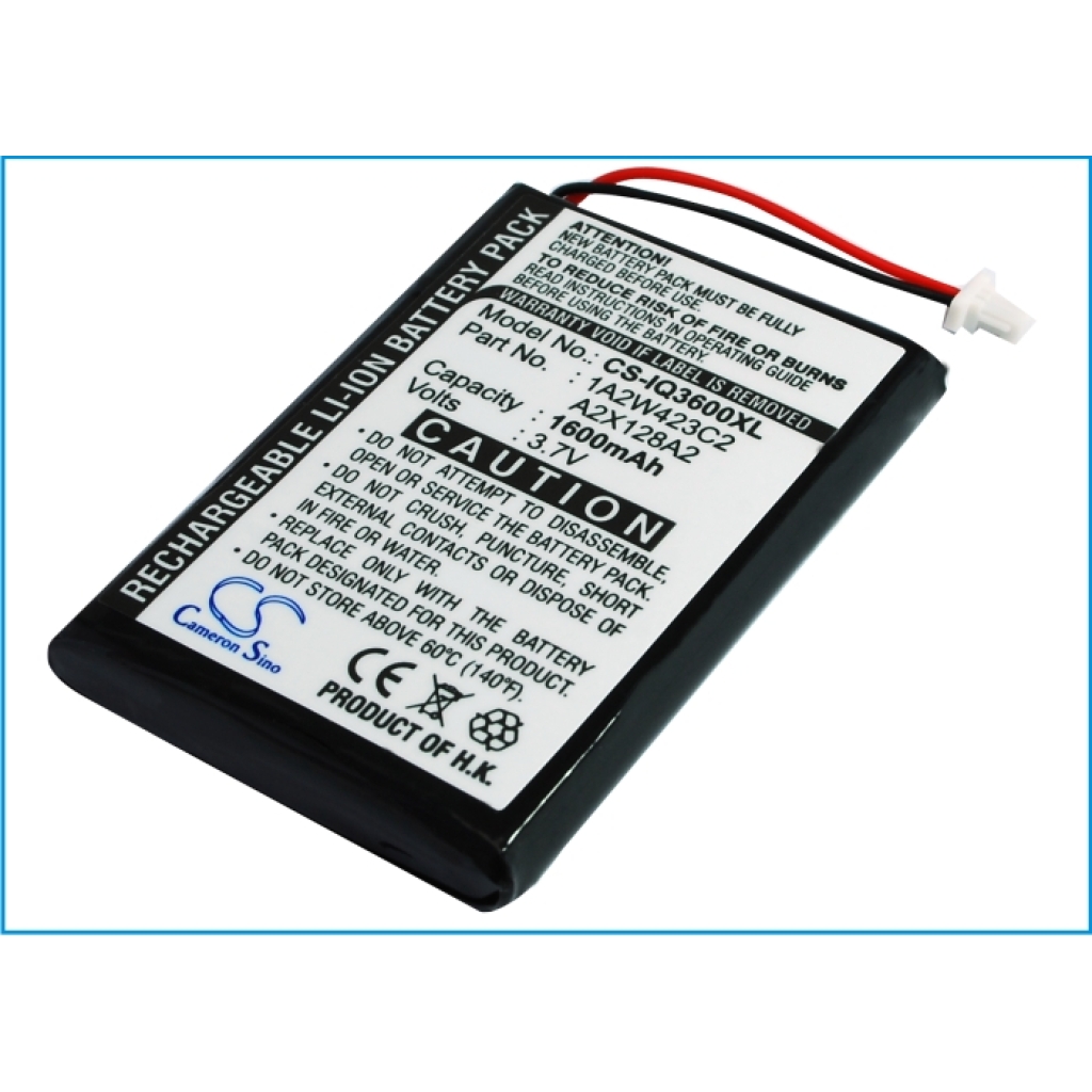 Batterie Batteria GPS, navigatore CS-IQ3600XL