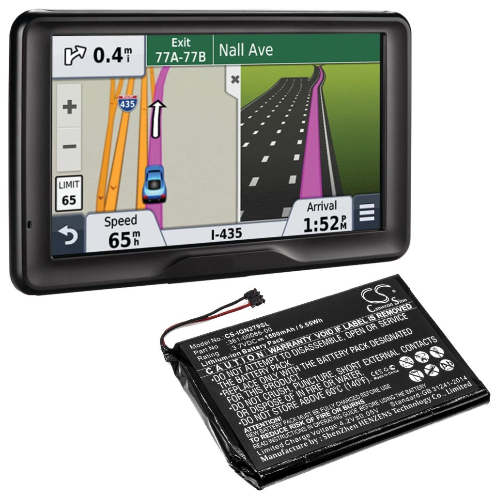 Batteria GPS, navigatore Garmin CS-IQN279SL