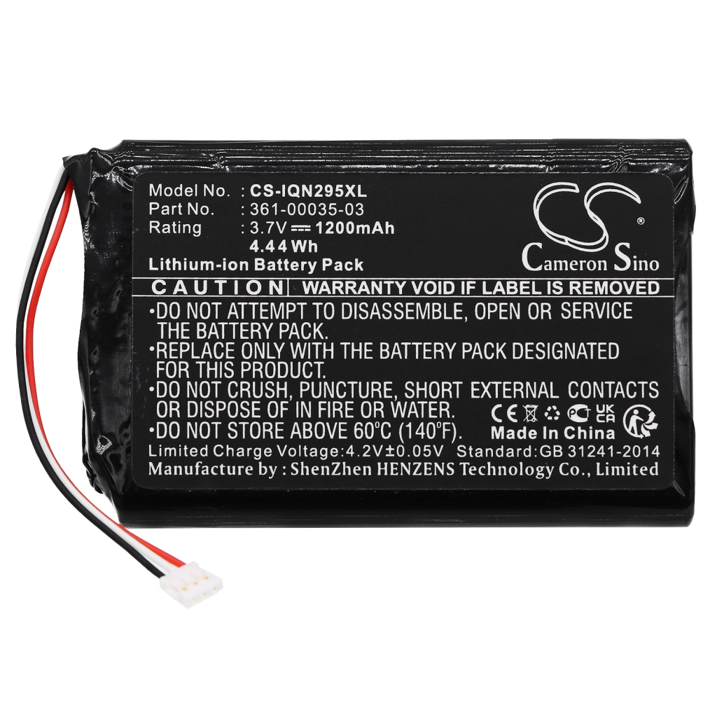 Batteria GPS, navigatore Garmin CS-IQN295XL