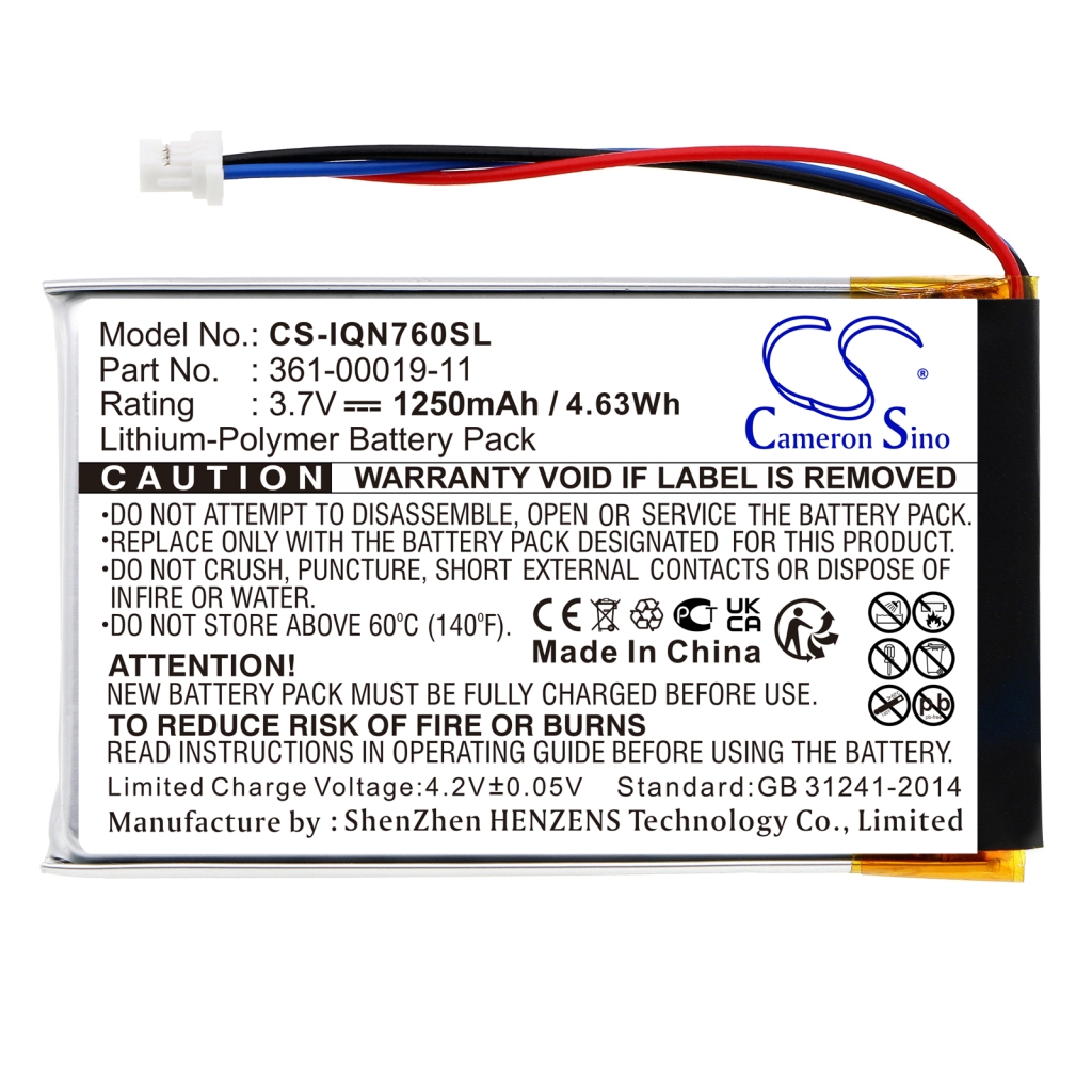 Batteria GPS, navigatore Garmin CS-IQN760SL