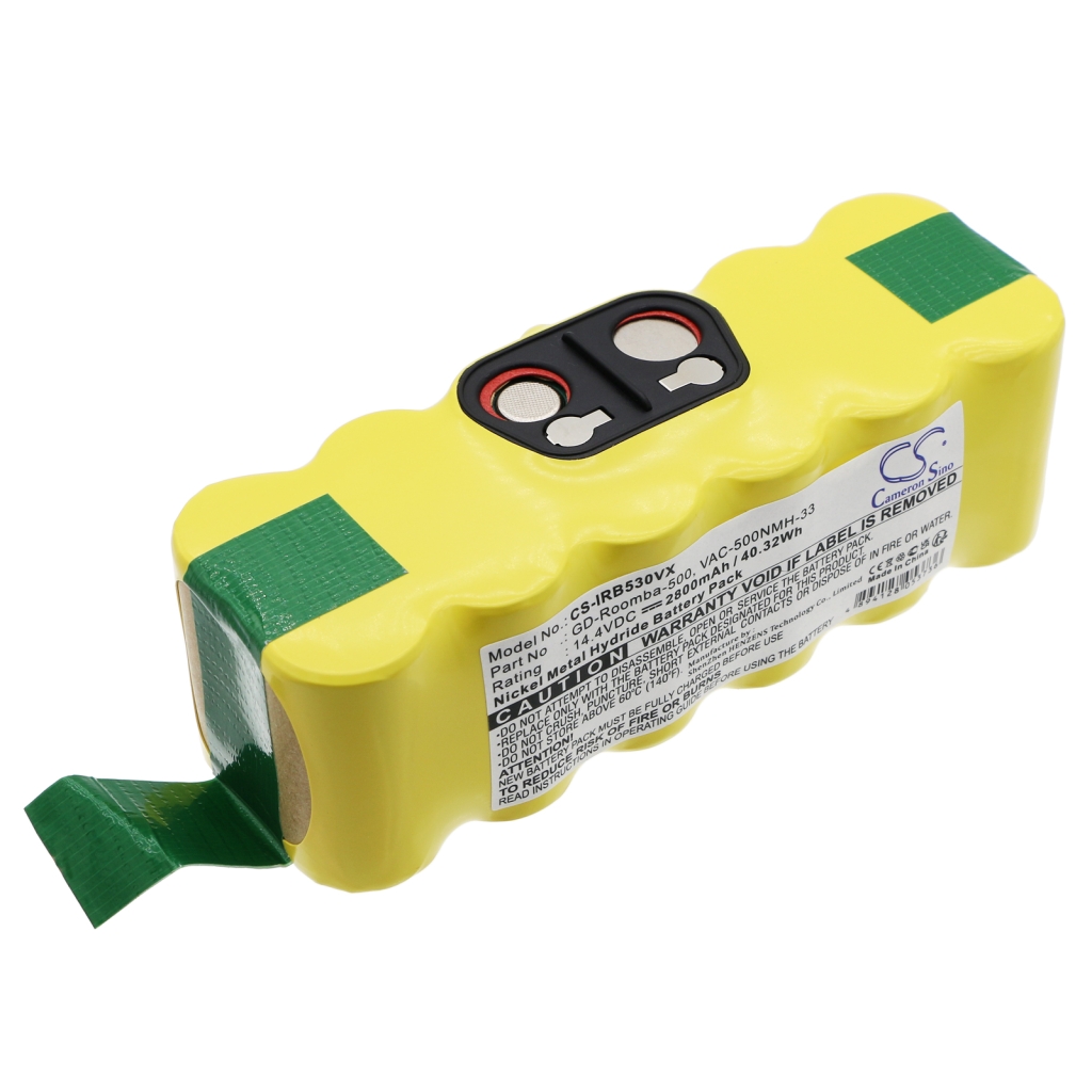 Sostituzione della batteria compatibile per Irobot 11702,GD-ROOMBA-500,VAC-500NMH-33