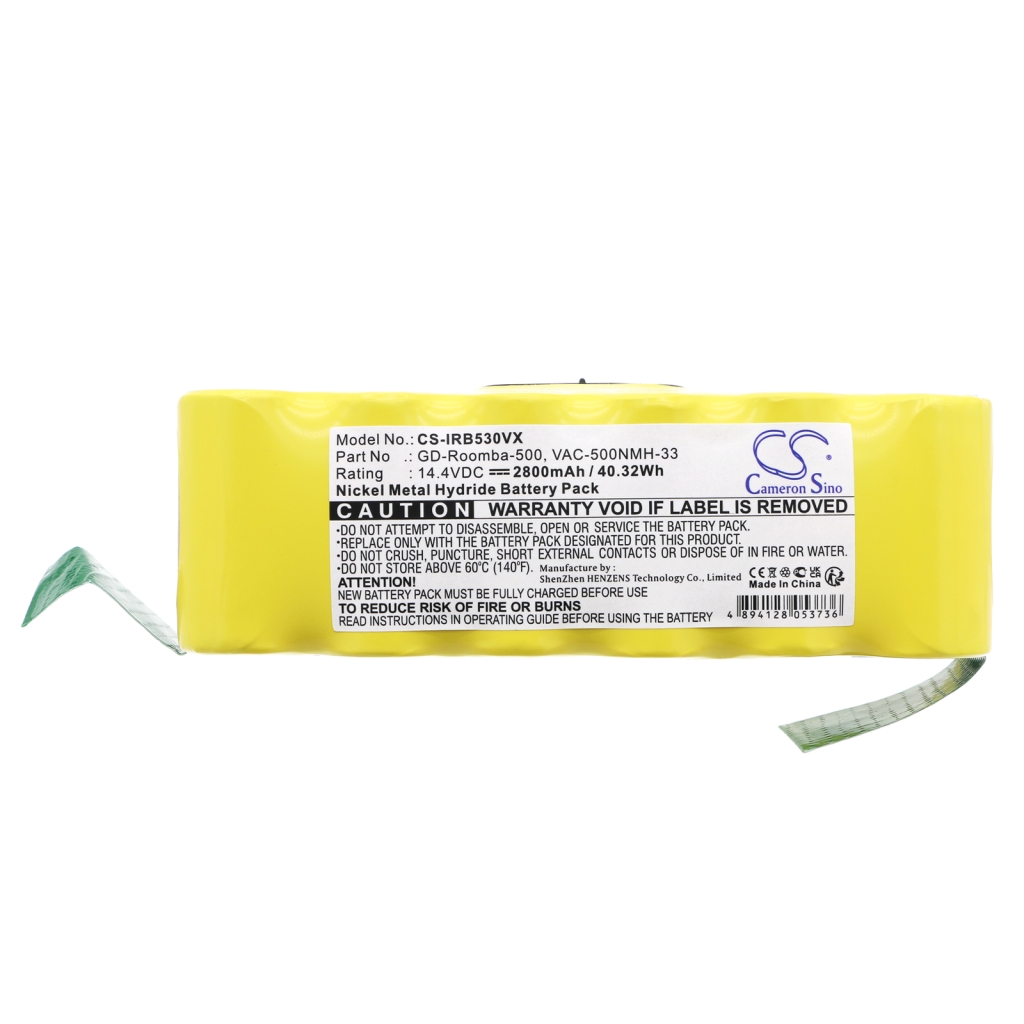Sostituzione della batteria compatibile per Irobot 11702,GD-ROOMBA-500,VAC-500NMH-33
