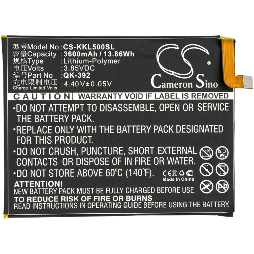 Sostituzione della batteria compatibile per 360 QK-392