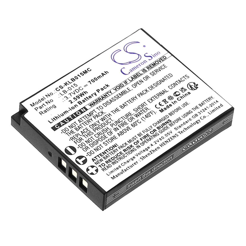 Batterie Batteria della fotocamera CS-KLB015MC