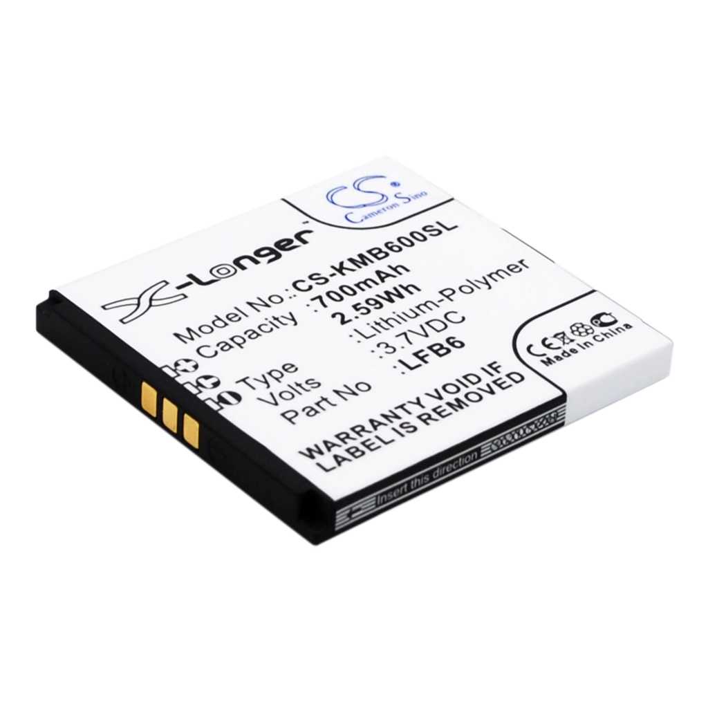 Batterie Batteria del telefono cellulare CS-KMB600SL