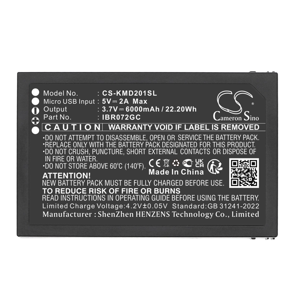 Batterie Sostituisce IBR072GC