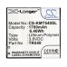 Batterie Sostituisce TR540-HSHCJ0002088
