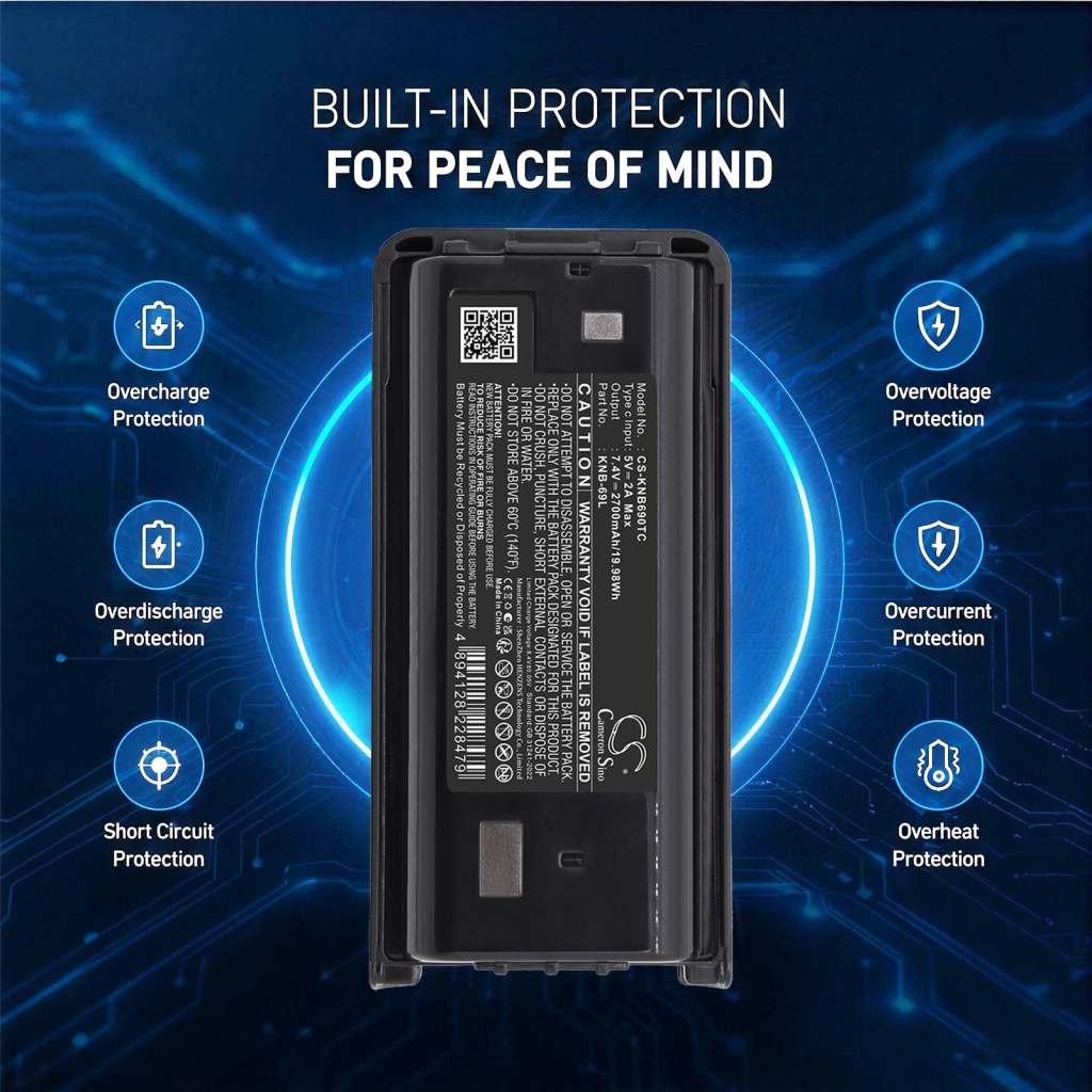 Batteria compatibile con Kenwood CS-KNB690TC
