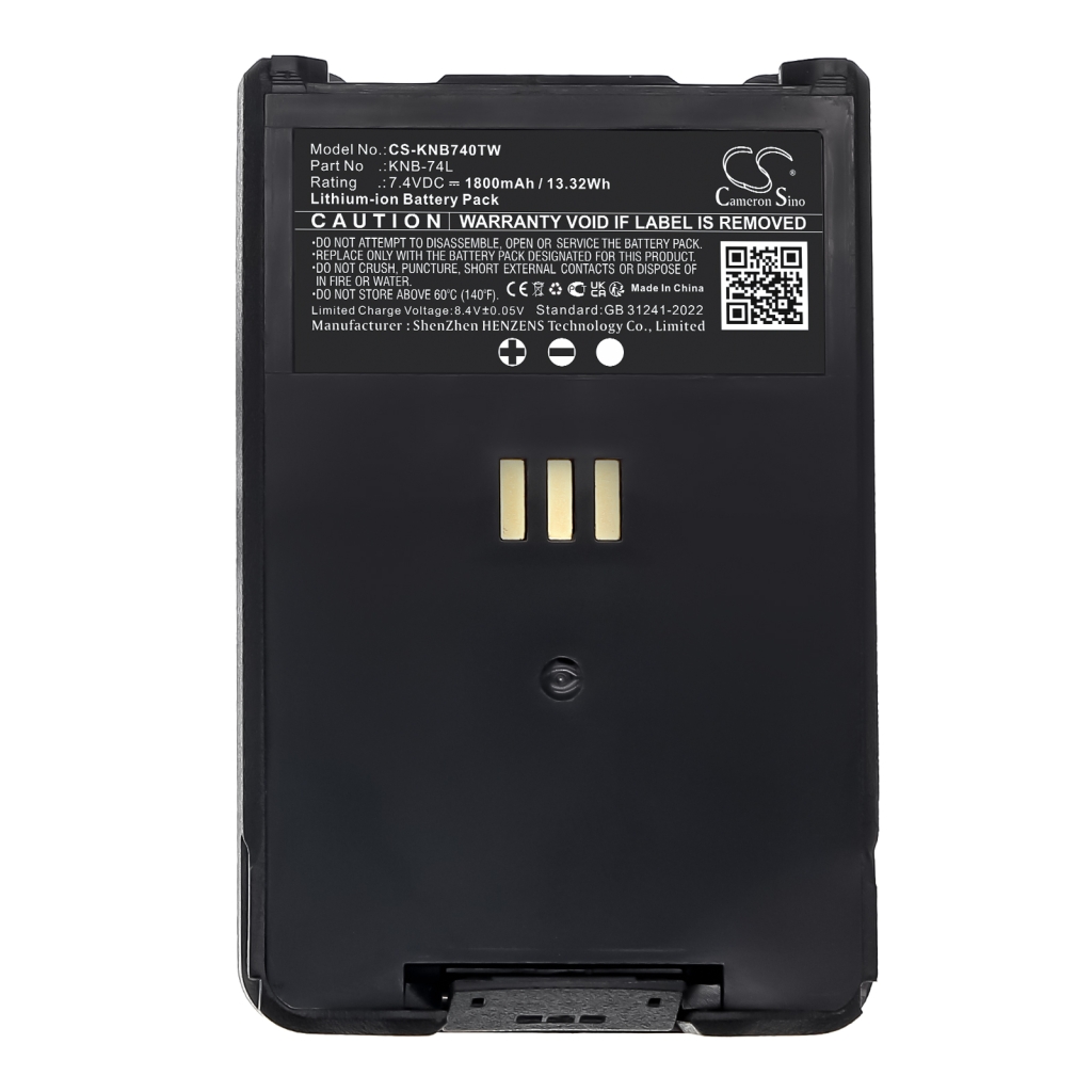 Batteria radio bidirezionale Kenwood CS-KNB740TW