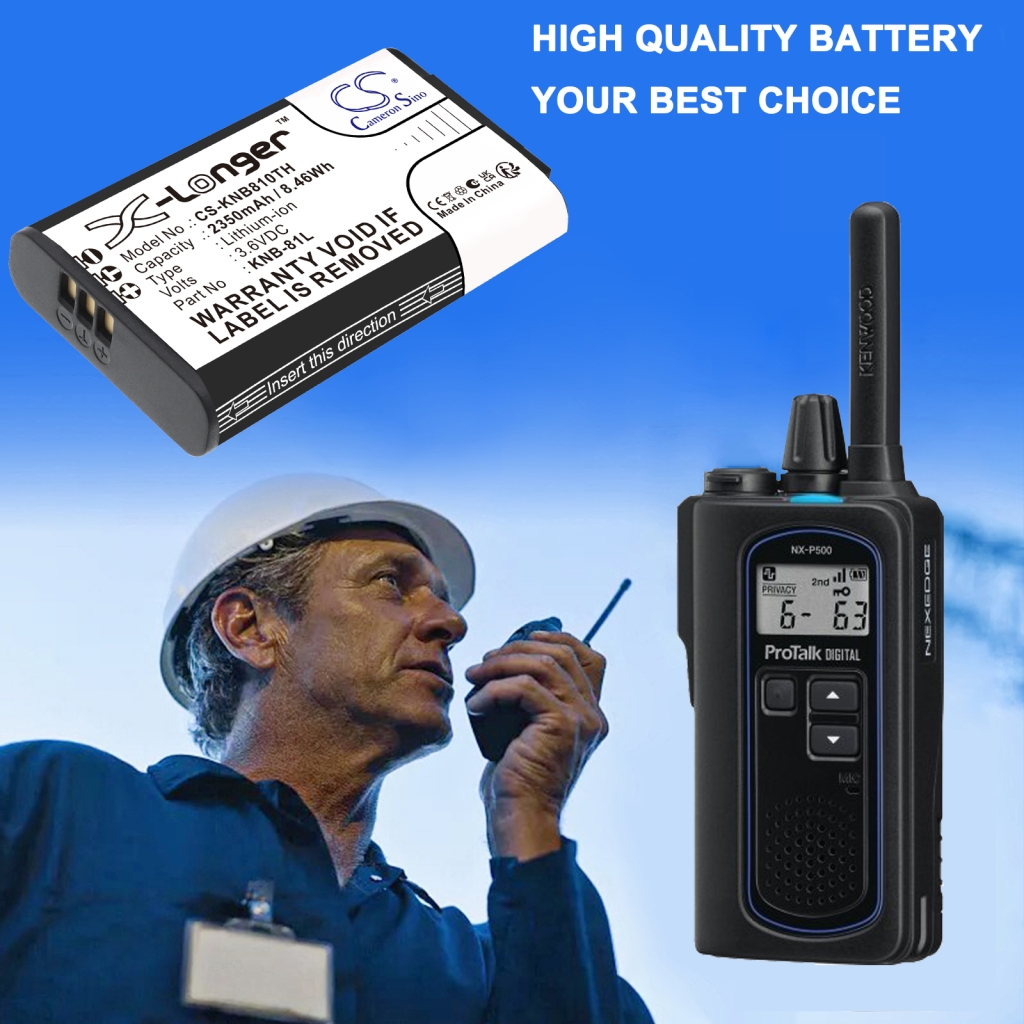 Batteria compatibile con Kenwood CS-KNB810TH