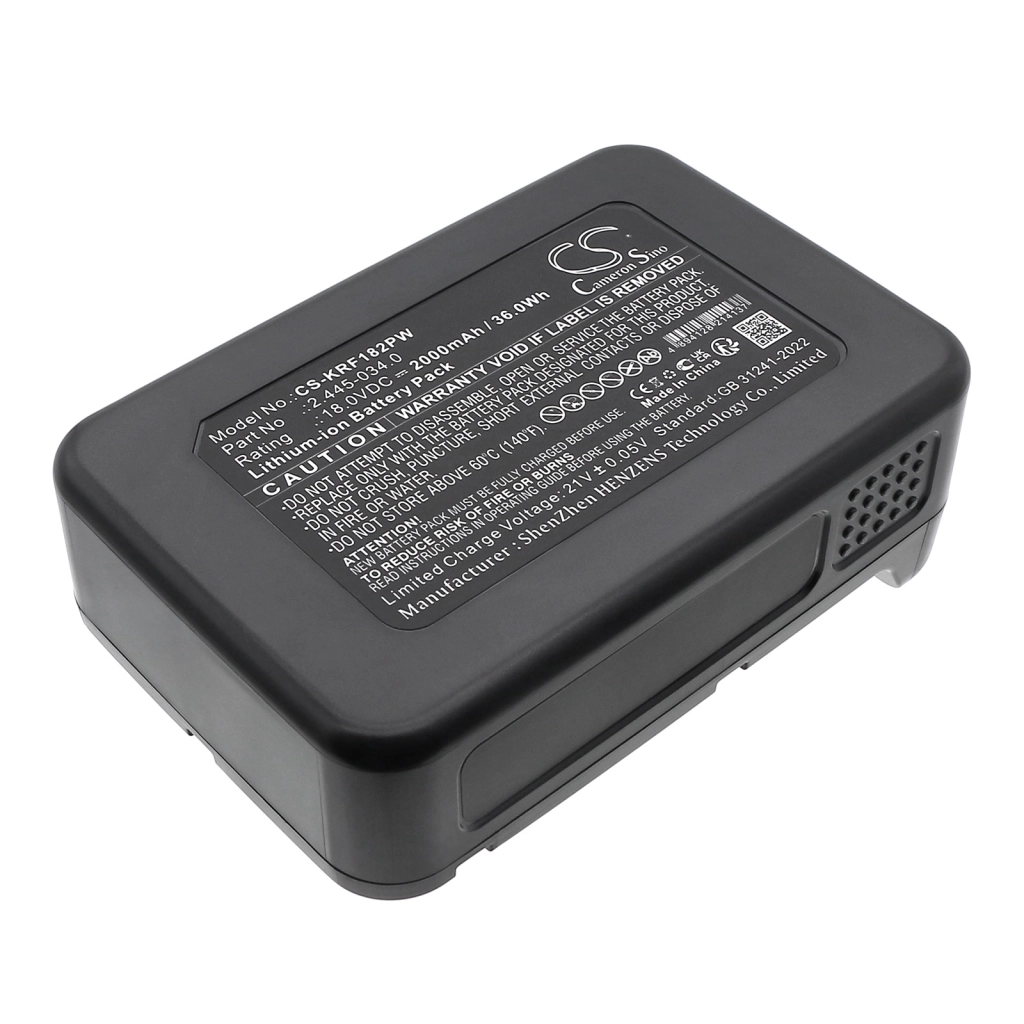 Batterie Batteria per elettroutensili CS-KRF182PW