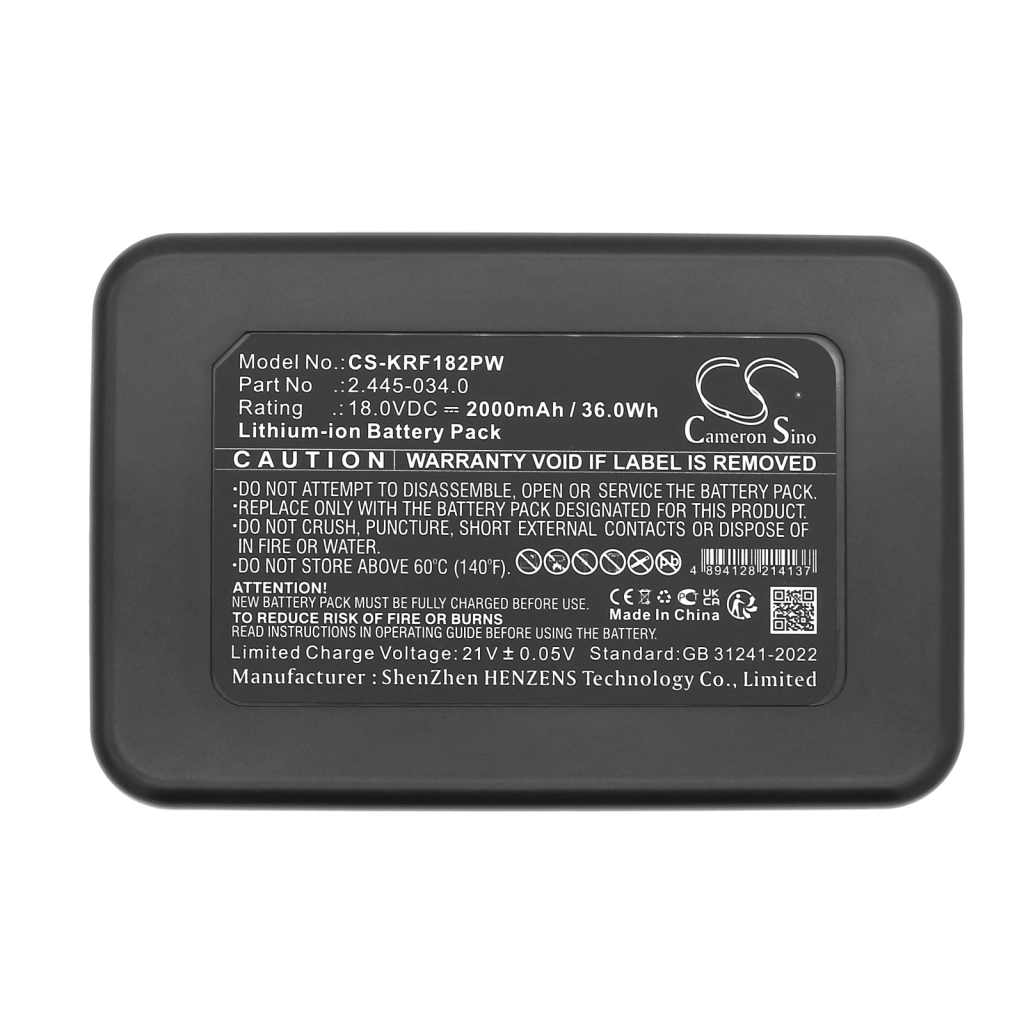 Batterie Batteria per elettroutensili CS-KRF182PW