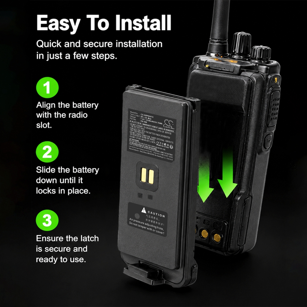 Batteria compatibile con Kirisun CS-KRP990TC