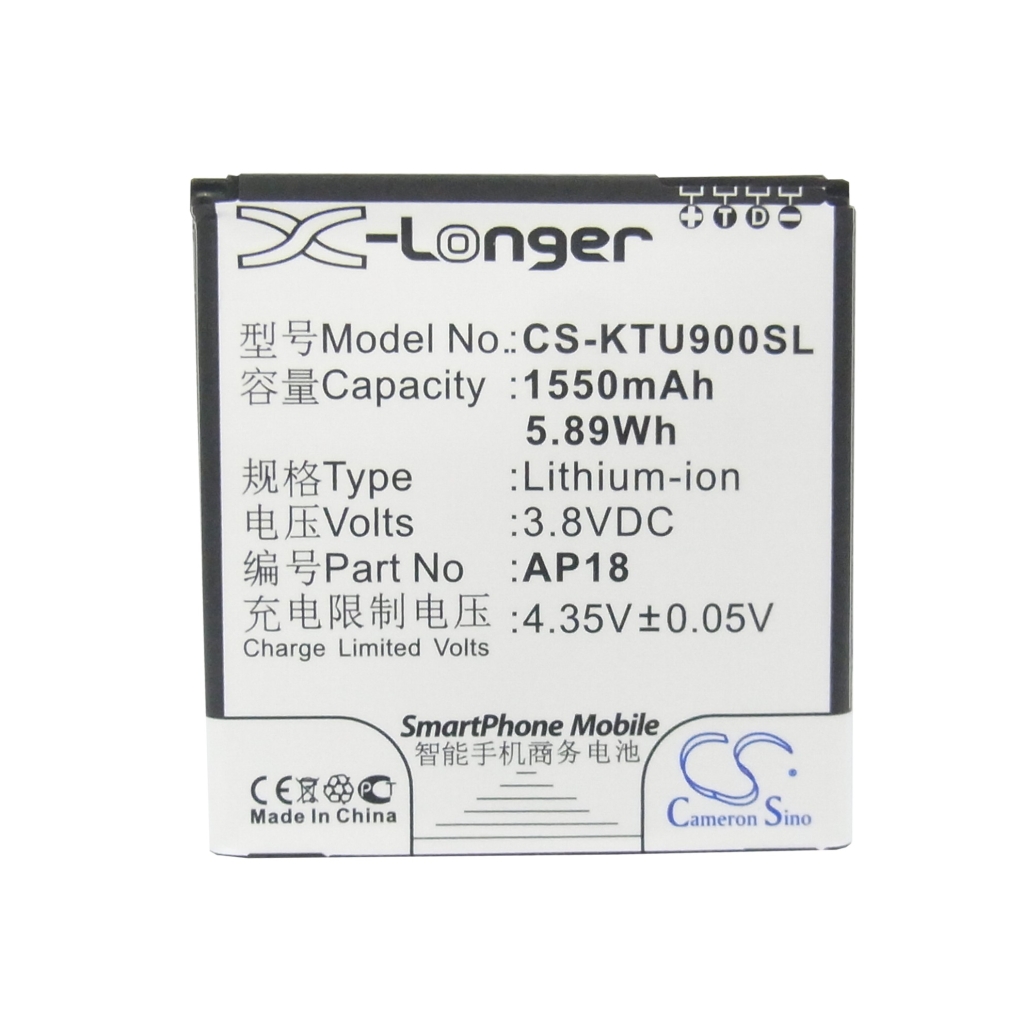 Mobile Phone Battery K-Touch CS-KTU900SL