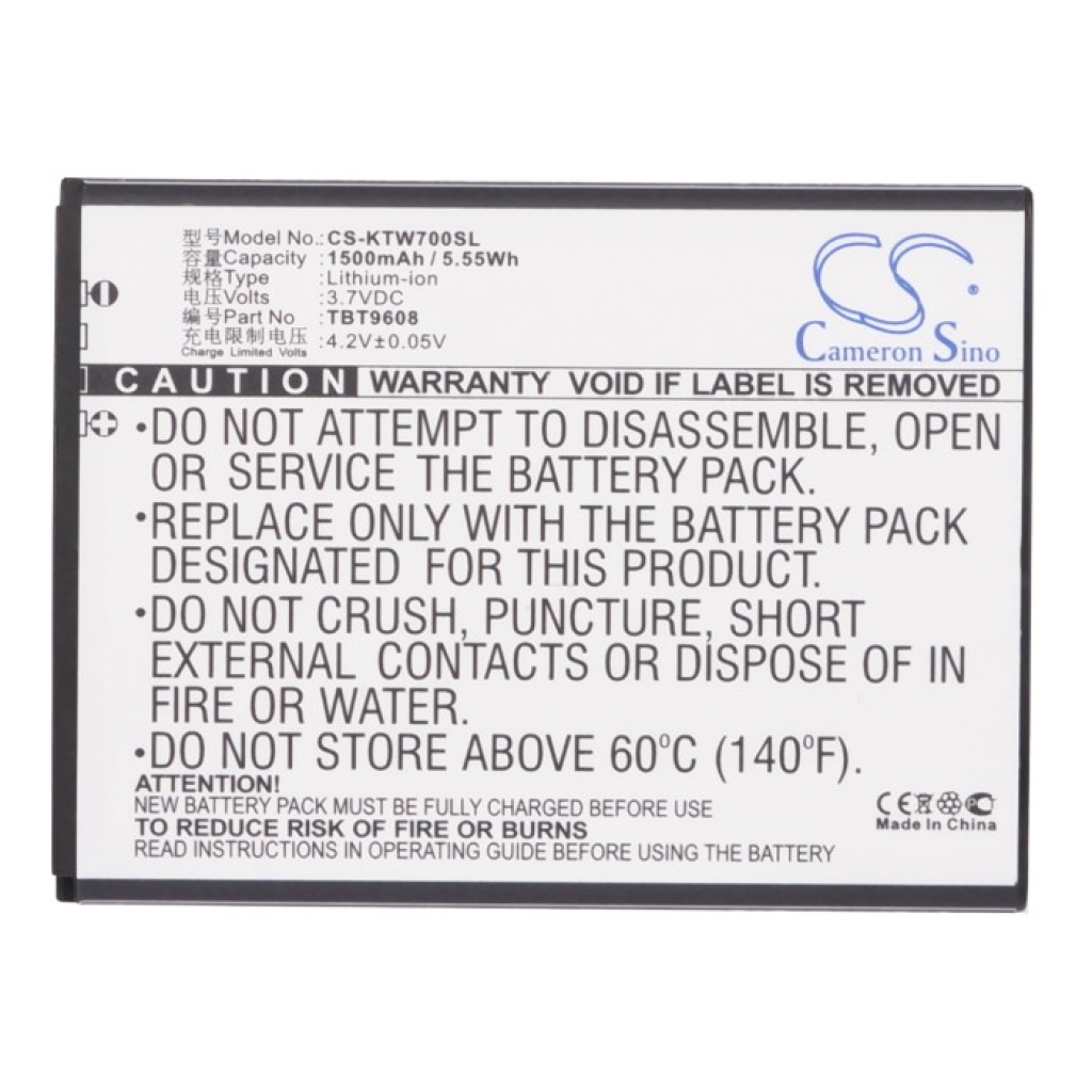 Batteria del telefono cellulare K-Touch CS-KTW700SL