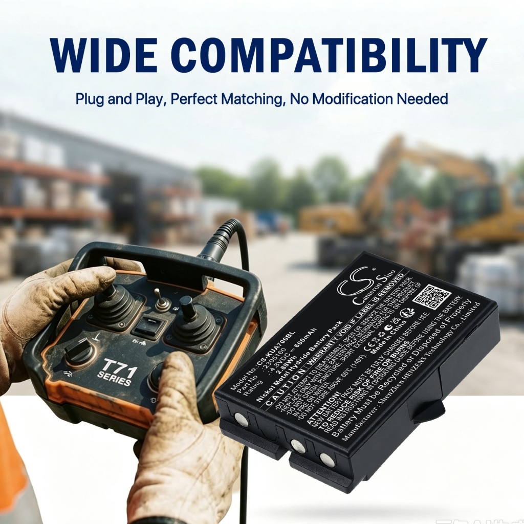 Batterie compatibile con Ikusi TM70/iK2.13B JS JS3 LV CS-KUA700BL