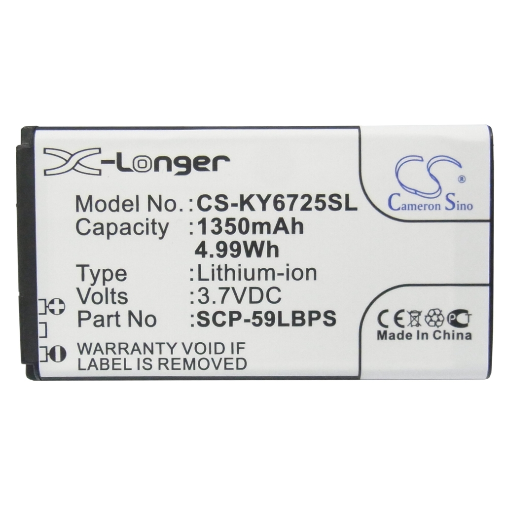 Sostituzione della batteria compatibile per Kyocera SCP-59LBPS