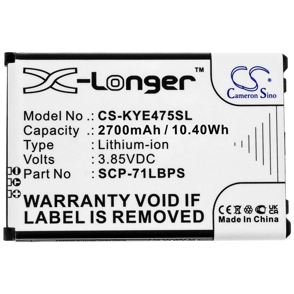 Sostituzione della batteria compatibile per Kyocera 5AAXBT108GEA,SCP-71LBPS