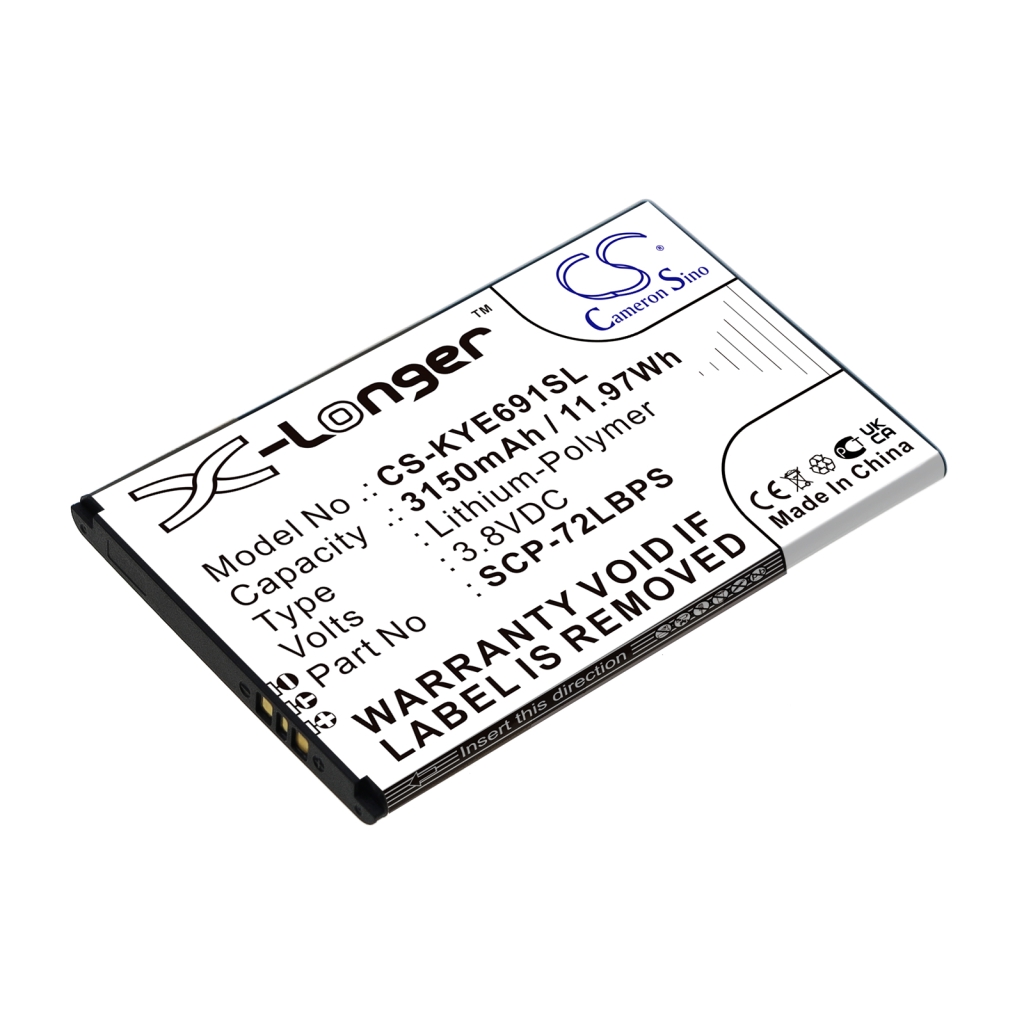 Sostituzione della batteria compatibile per Kyocera 5AAXBT122JAA,SCP-72LBPS