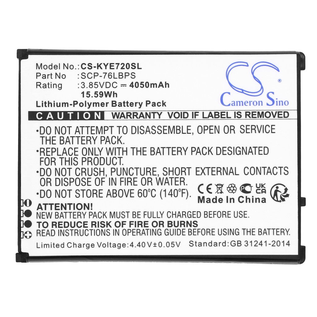 Sostituzione della batteria compatibile per Kyocera 5AAXBT146GEA,SCP-76LBPS